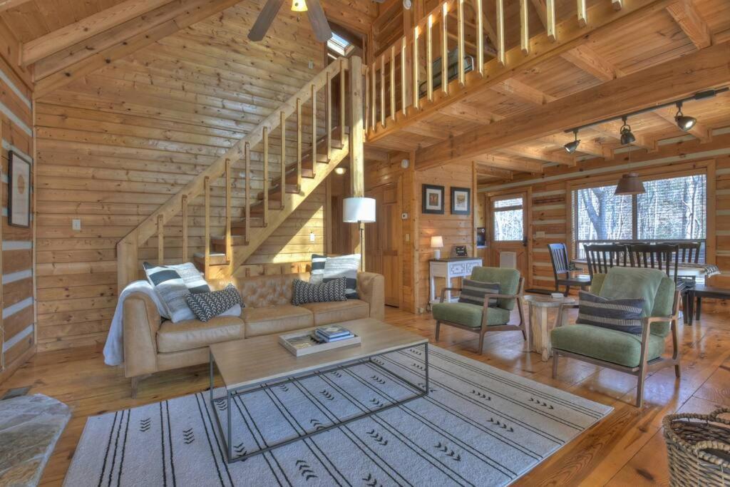 Waywish Waterfront Cabin In Blue Ridge Mountains Exterior photo