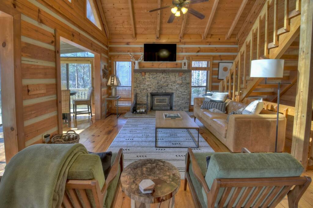 Waywish Waterfront Cabin In Blue Ridge Mountains Exterior photo