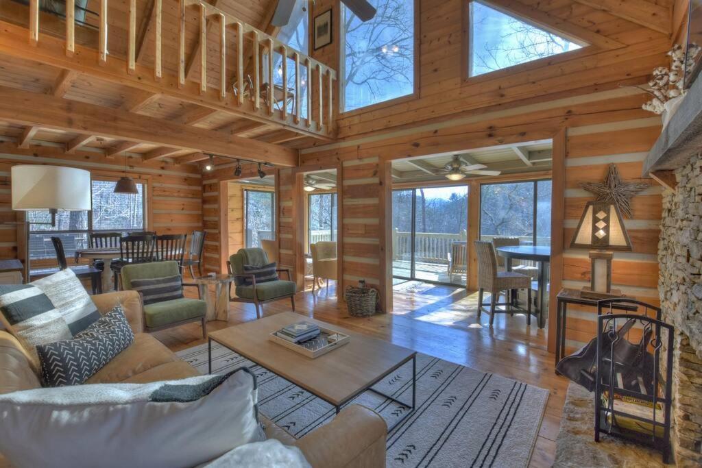 Waywish Waterfront Cabin In Blue Ridge Mountains Exterior photo