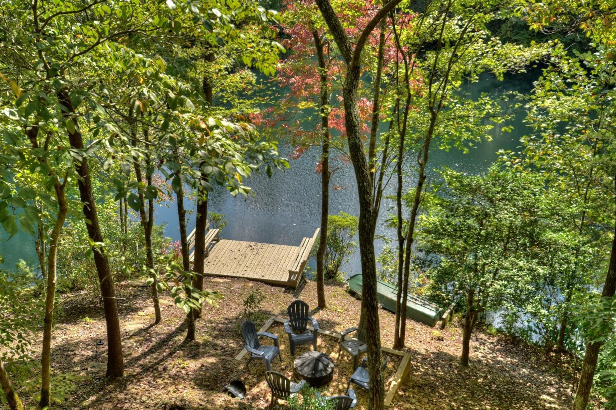Waywish Waterfront Cabin In Blue Ridge Mountains Exterior photo