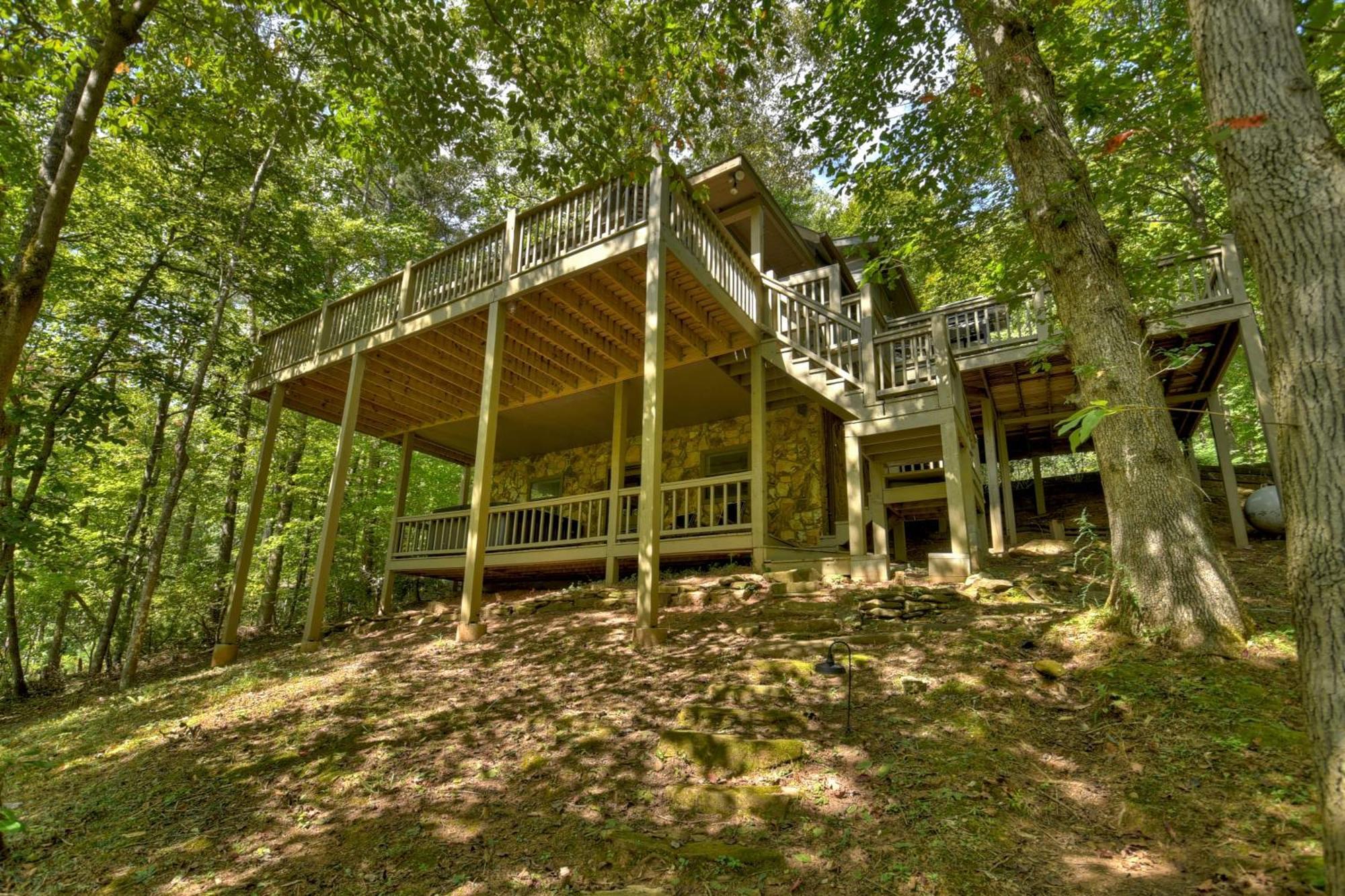 Waywish Waterfront Cabin In Blue Ridge Mountains Exterior photo